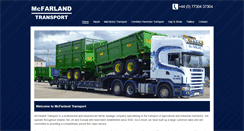 Desktop Screenshot of mcfarlandtransport.co.uk